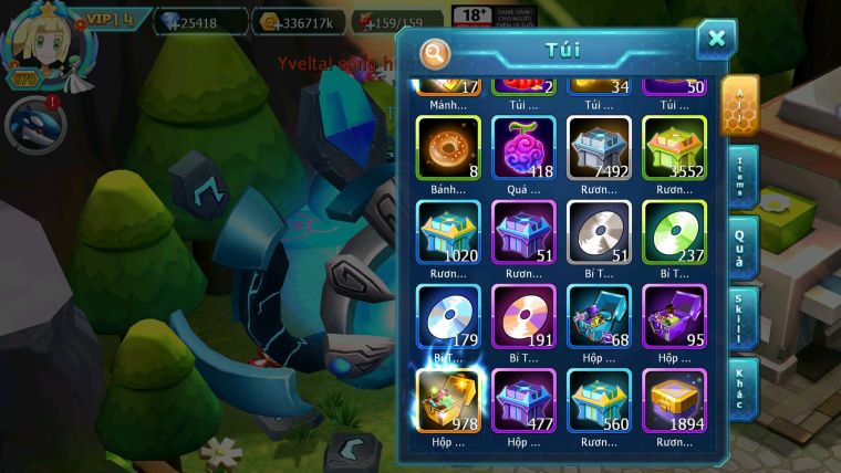 Mã : #TTS6511 - S1069 - V14 - BXH : 4 25K Kc - Ho-oh & Diancie CHD Yvetal Ch Kyurem Unvoa WB Bc Qá ngon