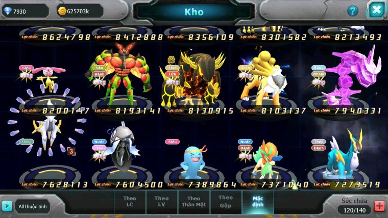 Mã : #TTS6519 - S1123 - BXH : 2 - V17 - Kiếm & Khiên Dynamax Ho-oh CHD Meltan Bc Kyurem Unvoa BC WB Dymax Arc Thép Bc