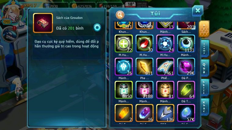 Mã : #TTS6519 - S1123 - BXH : 2 - V17 - Kiếm & Khiên Dynamax Ho-oh CHD Meltan Bc Kyurem Unvoa BC WB Dymax Arc Thép Bc