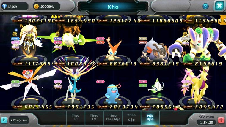 Mã : #TTS6518 - S1115 - V14 - BXH : 8 - 2K1 Sách Diancie & Ho-oh CHD Yvetal CH Nhiều Pet BC