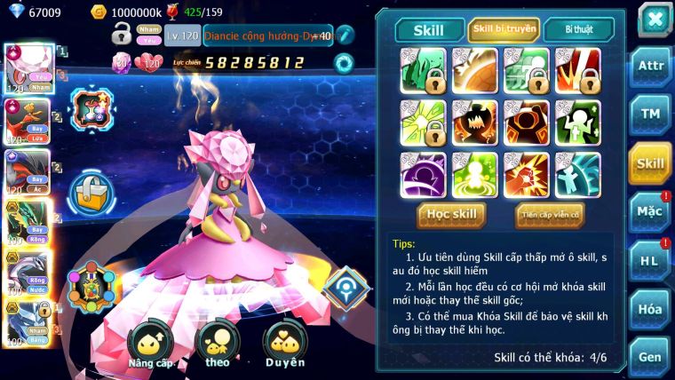 Mã : #TTS6518 - S1115 - V14 - BXH : 8 - 2K1 Sách Diancie & Ho-oh CHD Yvetal CH Nhiều Pet BC