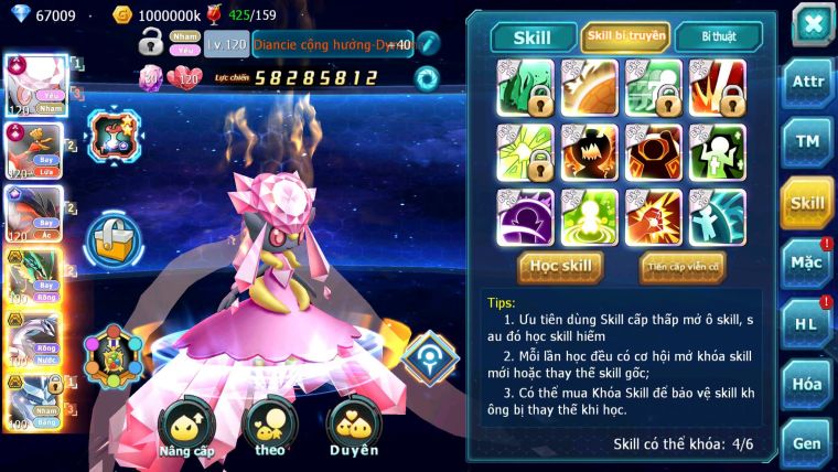 Mã : #TTS6518 - S1115 - V14 - BXH : 8 - 2K1 Sách Diancie & Ho-oh CHD Yvetal CH Nhiều Pet BC