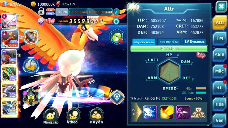 Mã : #TTS6518 - S1115 - V14 - BXH : 8 - 2K1 Sách Diancie & Ho-oh CHD Yvetal CH Nhiều Pet BC