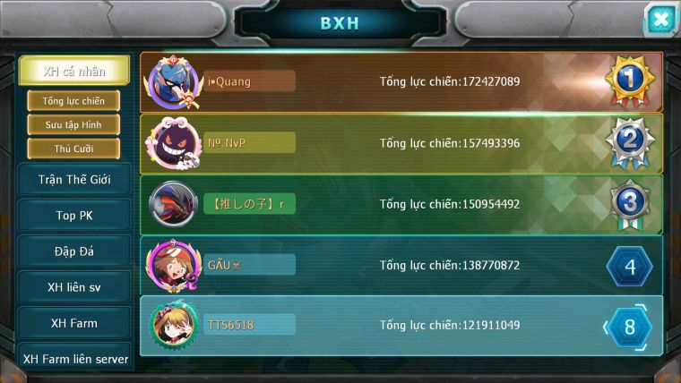 Mã : #TTS6518 - S1115 - V14 - BXH : 8 - 2K1 Sách Diancie & Ho-oh CHD Yvetal CH Nhiều Pet BC