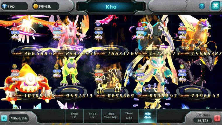 Mã : #TTS6516 - S1339 - V15 - BXH : 6 All - Ho-oh & White CHD Yvetal & Sư Tử CH Nhiều Pet BC