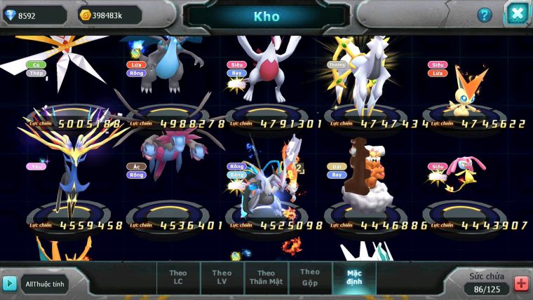 Mã : #TTS6516 - S1339 - V15 - BXH : 6 All - Ho-oh & White CHD Yvetal & Sư Tử CH Nhiều Pet BC