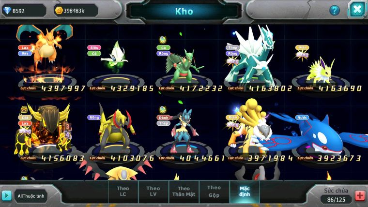 Mã : #TTS6516 - S1339 - V15 - BXH : 6 All - Ho-oh & White CHD Yvetal & Sư Tử CH Nhiều Pet BC