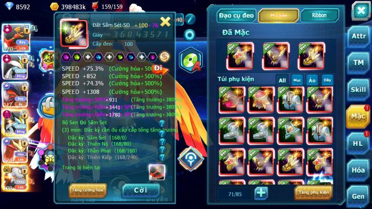 Mã : #TTS6516 - S1339 - V15 - BXH : 6 All - Ho-oh & White CHD Yvetal & Sư Tử CH Nhiều Pet BC