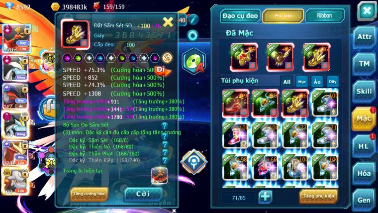 Mã : #TTS6516 - S1339 - V15 - BXH : 6 All - Ho-oh & White CHD Yvetal & Sư Tử CH Nhiều Pet BC