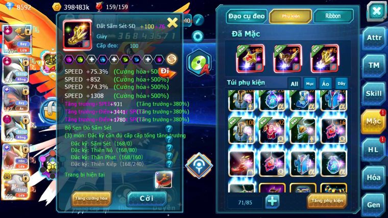 Mã : #TTS6516 - S1339 - V15 - BXH : 6 All - Ho-oh & White CHD Yvetal & Sư Tử CH Nhiều Pet BC
