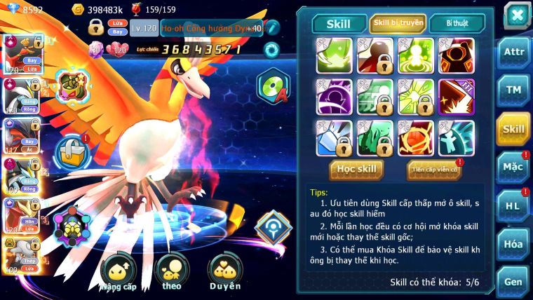 Mã : #TTS6516 - S1339 - V15 - BXH : 6 All - Ho-oh & White CHD Yvetal & Sư Tử CH Nhiều Pet BC