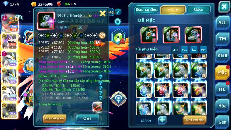 Mã : #TTS6522 - S1351 - V15 - BXH : 23 - Ho-oh CHD DHo-oh Bc White Black Kyuem Unvoa Bá Chủ Meltan Pr Dialga Salumine Dàn Pet 10TR
