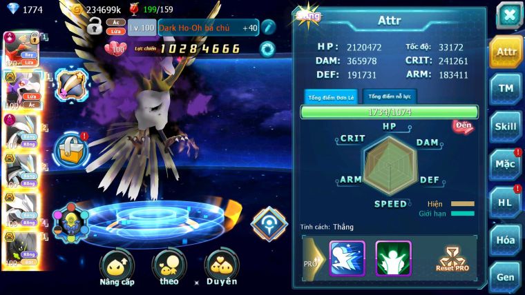 Mã : #TTS6522 - S1351 - V15 - BXH : 23 - Ho-oh CHD DHo-oh Bc White Black Kyuem Unvoa Bá Chủ Meltan Pr Dialga Salumine Dàn Pet 10TR