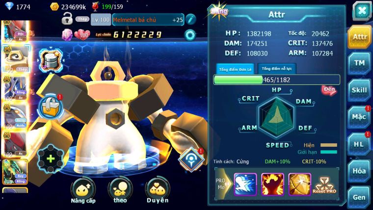 Mã : #TTS6522 - S1351 - V15 - BXH : 23 - Ho-oh CHD DHo-oh Bc White Black Kyuem Unvoa Bá Chủ Meltan Pr Dialga Salumine Dàn Pet 10TR