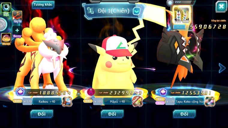 Mã : #TTS6521 - S916 - V12 -BXH : 26 - 2K Sách Pikachu Dynamx Raikou & Tapukoko CH Mew giáp & Ray vv Bá Chủ
