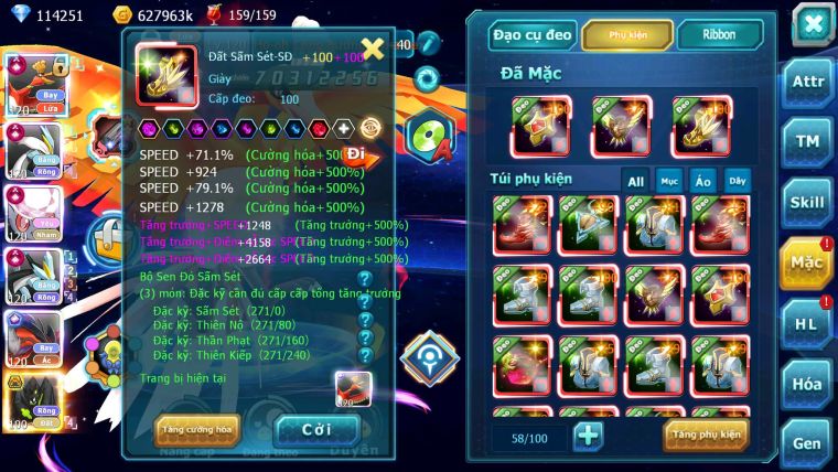 Mã : #TTS6520 - S650 - V15 - BXH : 3All - 3K2 Sách 114K Kc Ho-oh & WB & Diancie CHD Yvetal & Lugia CH Meganec Nhiều Pet Bá Chủ