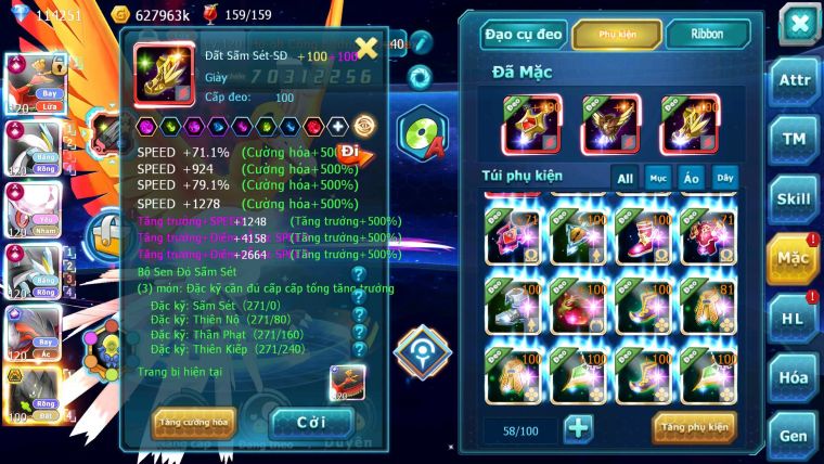 Mã : #TTS6520 - S650 - V15 - BXH : 3All - 3K2 Sách 114K Kc Ho-oh & WB & Diancie CHD Yvetal & Lugia CH Meganec Nhiều Pet Bá Chủ