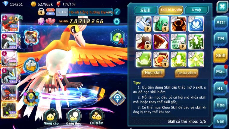 Mã : #TTS6520 - S650 - V15 - BXH : 3All - 3K2 Sách 114K Kc Ho-oh & WB & Diancie CHD Yvetal & Lugia CH Meganec Nhiều Pet Bá Chủ