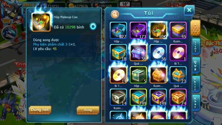 Mã : #TTS6520 - S650 - V15 - BXH : 3All - 3K2 Sách 114K Kc Ho-oh & WB & Diancie CHD Yvetal & Lugia CH Meganec Nhiều Pet Bá Chủ