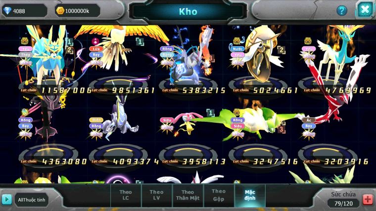 Mã : #TTS6522 - S1803 - V15 - BXH : 3 - 100M Miraidon Vua Kiếm Bá Chủ Ho-oh Bc Unvoa Miraidon Nhiều Pet Huyền Thoại Bá Chủ