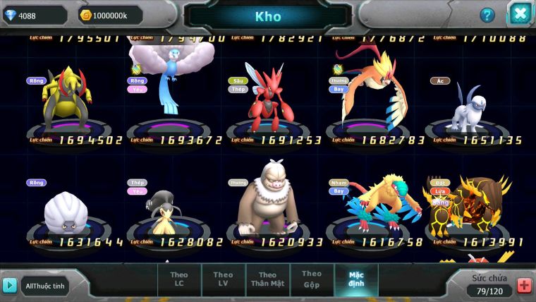 Mã : #TTS6522 - S1803 - V15 - BXH : 3 - 100M Miraidon Vua Kiếm Bá Chủ Ho-oh Bc Unvoa Miraidon Nhiều Pet Huyền Thoại Bá Chủ