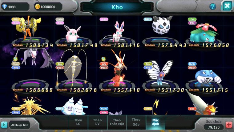Mã : #TTS6522 - S1803 - V15 - BXH : 3 - 100M Miraidon Vua Kiếm Bá Chủ Ho-oh Bc Unvoa Miraidon Nhiều Pet Huyền Thoại Bá Chủ