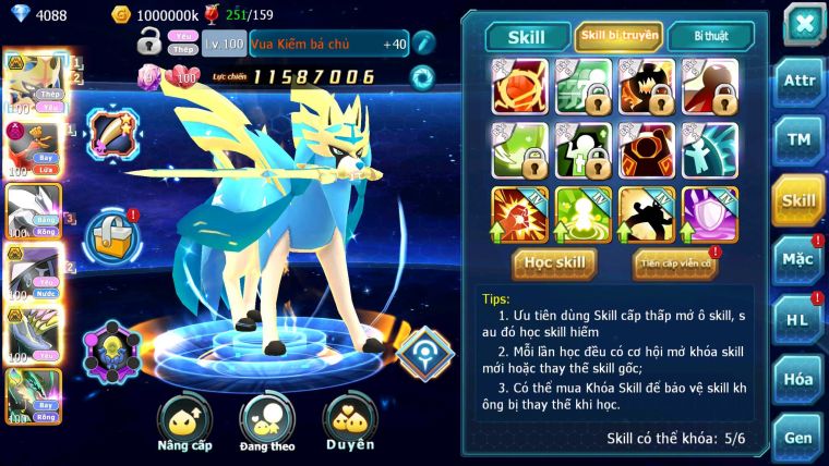 Mã : #TTS6522 - S1803 - V15 - BXH : 3 - 100M Miraidon Vua Kiếm Bá Chủ Ho-oh Bc Unvoa Miraidon Nhiều Pet Huyền Thoại Bá Chủ