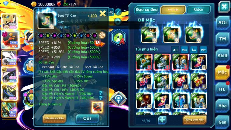 Mã : #TTS6522 - S1803 - V15 - BXH : 3 - 100M Miraidon Vua Kiếm Bá Chủ Ho-oh Bc Unvoa Miraidon Nhiều Pet Huyền Thoại Bá Chủ