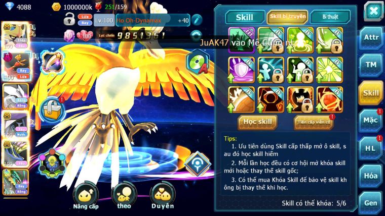 Mã : #TTS6522 - S1803 - V15 - BXH : 3 - 100M Miraidon Vua Kiếm Bá Chủ Ho-oh Bc Unvoa Miraidon Nhiều Pet Huyền Thoại Bá Chủ