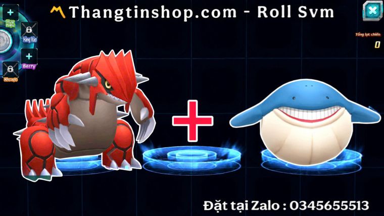 REG LV 1 Groudon + Cá