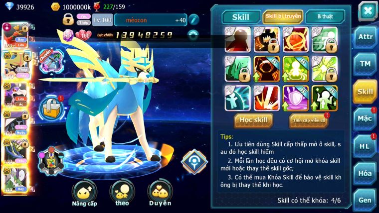 Mã : #TTS6527 - S1560 - V15 - 40K KC - 1K2 Sách bxh : 29 - Ho-oh CHD Kiếm Bá Chủ Drak ho-oh Bc Nhiều Pet HT