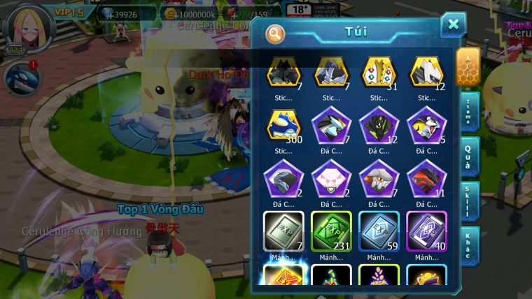 Mã : #TTS6527 - S1560 - V15 - 40K KC - 1K2 Sách bxh : 29 - Ho-oh CHD Kiếm Bá Chủ Drak ho-oh Bc Nhiều Pet HT