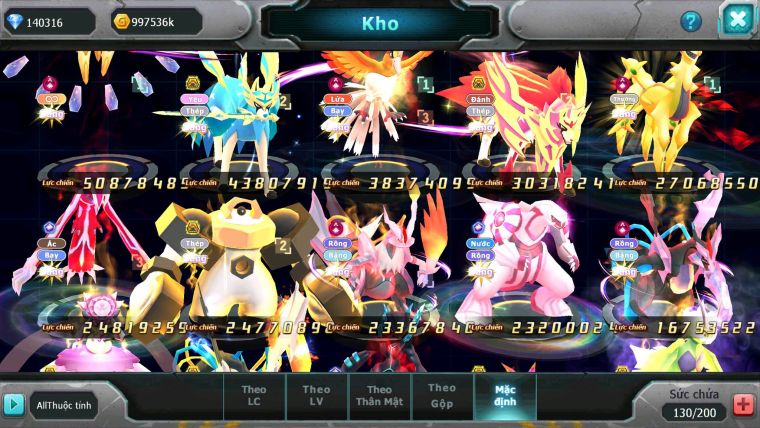Mã : #TTS6533 - S932 - V20 - BXH : 1PK - 140K KC - 2K Sách - Sáng Thế Ho-oh Wb Arc CHD Cặp Kiếm Khiên Unvoa Metal Bc Nhiều Pet BC CH DNM