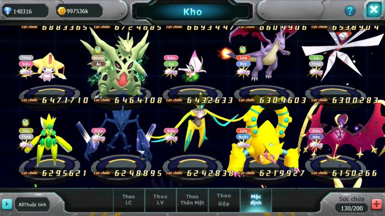 Mã : #TTS6533 - S932 - V20 - BXH : 1PK - 140K KC - 2K Sách - Sáng Thế Ho-oh Wb Arc CHD Cặp Kiếm Khiên Unvoa Metal Bc Nhiều Pet BC CH DNM