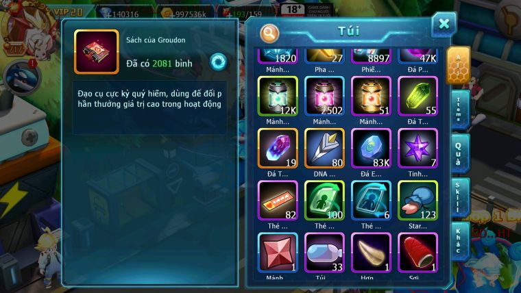 Mã : #TTS6533 - S932 - V20 - BXH : 1PK - 140K KC - 2K Sách - Sáng Thế Ho-oh Wb Arc CHD Cặp Kiếm Khiên Unvoa Metal Bc Nhiều Pet BC CH DNM