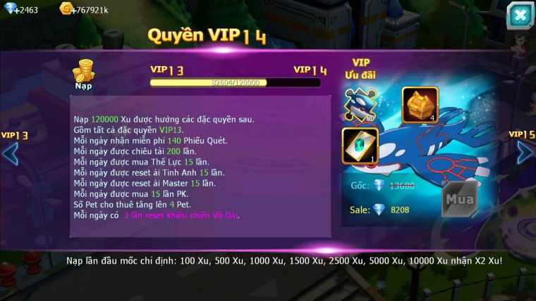 Mã : #TTS6540 - S1041 - V13 - BXH : 8 - White Black + Ho-oh CHD Rayquaza Yvetal Thần gio cặp lati bc quá êm