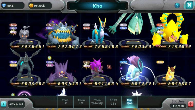 Mã : #TTS6541 - S1123 - V17 - BXH : 3PK - Vua Kiếm Khiên Dynamax Ho-oh CHD Unvoa Bá Chủ WB Dyanamax Nhiều Pet BC