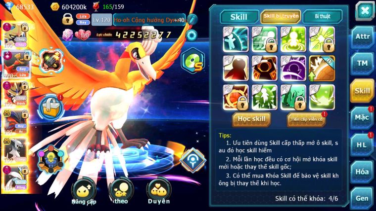 Mã : #TTS6541 - S1123 - V17 - BXH : 3PK - Vua Kiếm Khiên Dynamax Ho-oh CHD Unvoa Bá Chủ WB Dyanamax Nhiều Pet BC