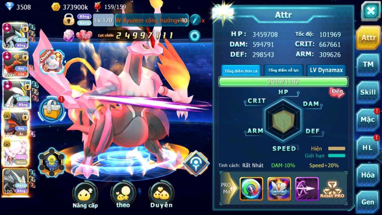 Mã : #TTS6543 - S1307 - V14 - BXH : 7 - 900 Sách BW - Ho-oh CHD Yvetal Bc Diancie Bc Nhiều Pet HT