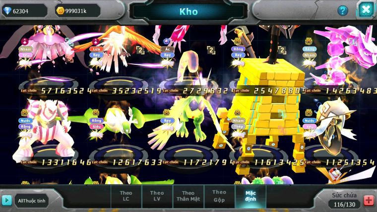Mã : #TTS6542 - S1115 - V14 - BXH :  8 - 62K Kc  2K1 Sách Diancie & Ho-oh CHD Yvetal CH Rayquaza Nhiều Pet Bá Chủ