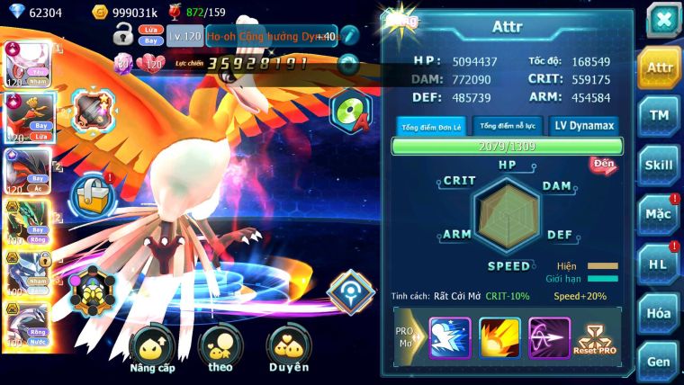 Mã : #TTS6542 - S1115 - V14 - BXH :  8 - 62K Kc  2K1 Sách Diancie & Ho-oh CHD Yvetal CH Rayquaza Nhiều Pet Bá Chủ