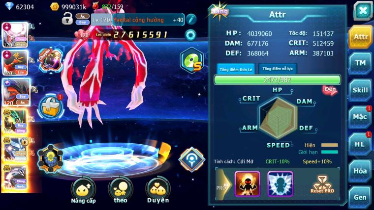 Mã : #TTS6542 - S1115 - V14 - BXH :  8 - 62K Kc  2K1 Sách Diancie & Ho-oh CHD Yvetal CH Rayquaza Nhiều Pet Bá Chủ