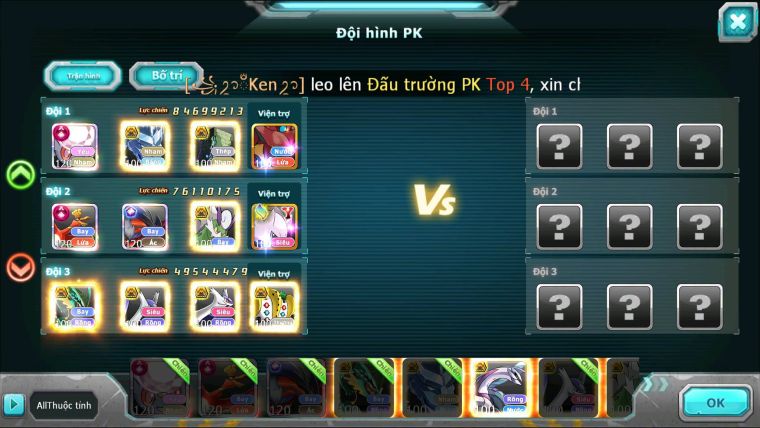 Mã : #TTS6542 - S1115 - V14 - BXH :  8 - 62K Kc  2K1 Sách Diancie & Ho-oh CHD Yvetal CH Rayquaza Nhiều Pet Bá Chủ