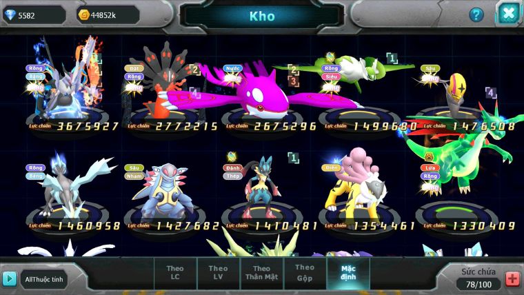 Mã : #TTS6546 - S1855 - V7 - 975 Sách - Unvoa Zygarde Flare Kyogre Lati raikou armldo