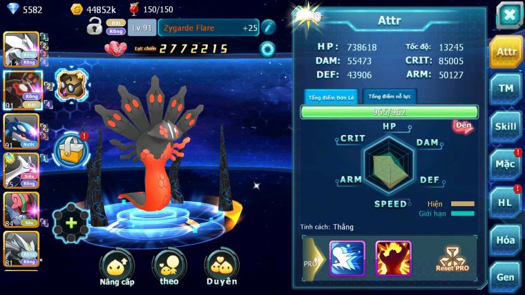 Mã : #TTS6546 - S1855 - V7 - 975 Sách - Unvoa Zygarde Flare Kyogre Lati raikou armldo