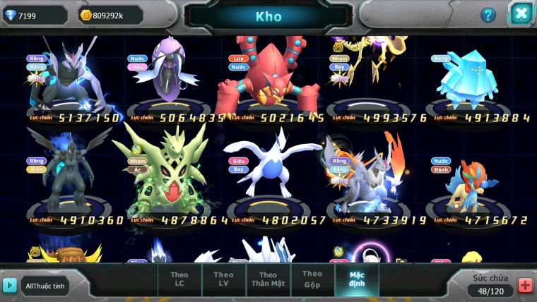 Mã : #TTS6554 - S1088 - BXH : 32 - Palkia CH Full Sấm Sét Ho-oh Bc Cặp Cá Bá Chủ Cặp Lati Bá Chủ