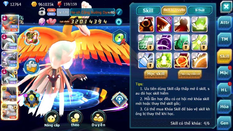Mã : #TTS6555 - S1216 - V11 - BXH : 23 - Ho-oh WB CHD Pal CH From 3 Team Cộng Hưởng Cực Ngon!