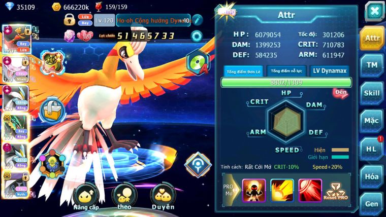 Mã : #TTS6569 - S241 - V17 BXH : 13 - Ho-oh & Diancie & White CHD Giratina CH Rayquaza Bc Nhiều Pet BC