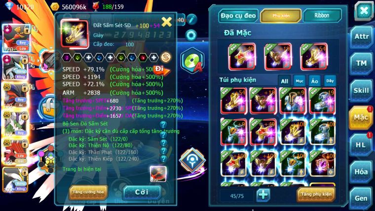 Mã : #TTS6568 - S1445 - V10 - BXH : 41 - Ho-oh Black CHD Yvetal Bc Thần Gio Cặp Lati Bc nhiều pet ht