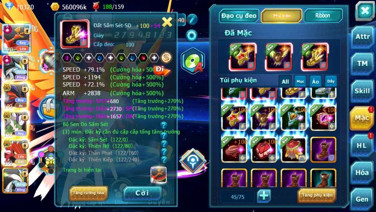 Mã : #TTS6568 - S1445 - V10 - BXH : 41 - Ho-oh Black CHD Yvetal Bc Thần Gio Cặp Lati Bc nhiều pet ht